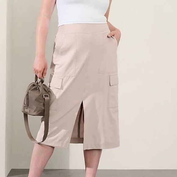 Athleta Dresses & Skirts - NWT BROOKLYN HEIGHTS HIGH RISE CARGO SKIRT SIZE 8